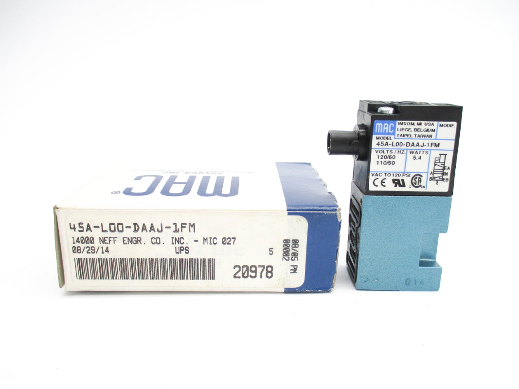 MAC 45A-L00-DAAJ-1FM 120PSI 110/120V NSMP
