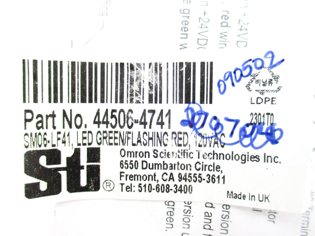 STI SM06-LF41 44506-4741 120VAC NSMP