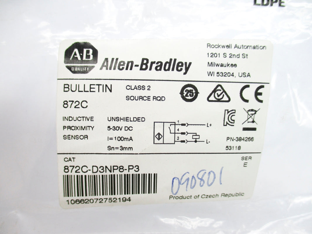 ALLEN BRADLEY 872C-D3NP8-P3 SER. E 5-30VDC NSMP