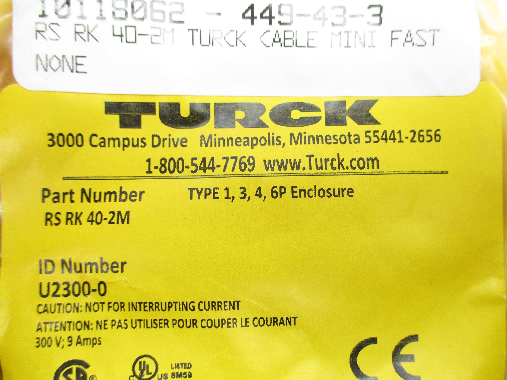 TURCK RSRK40-2M NSMP