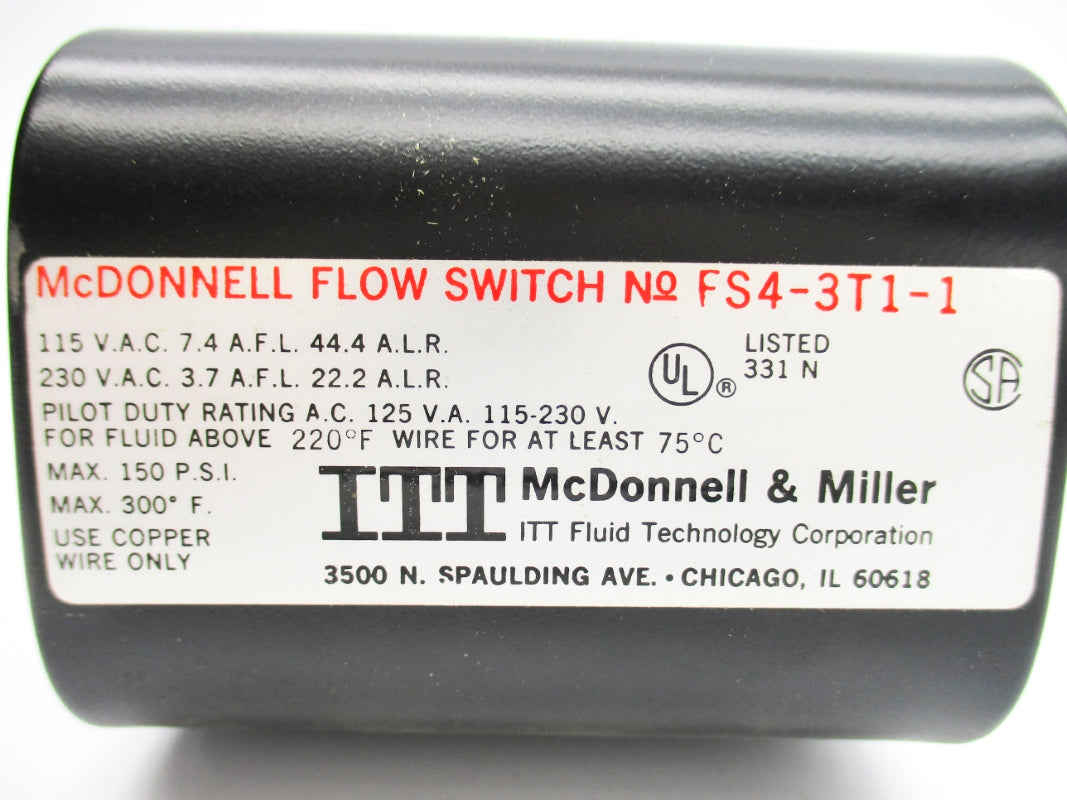 MCDONNELL&MILLER FS4-3T1-1 150PSI 115/230VAC NSNP