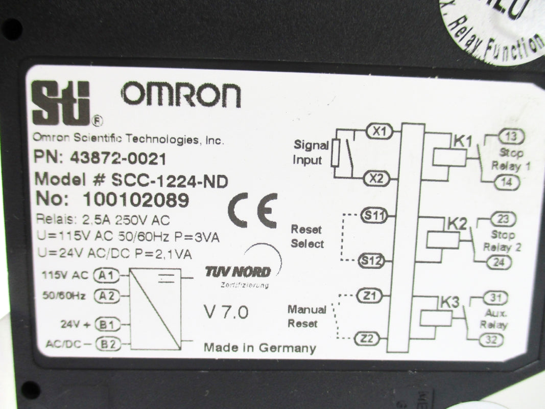 STI SCC-1224-ND 43872-0021 2.5A 250VAC NSNP
