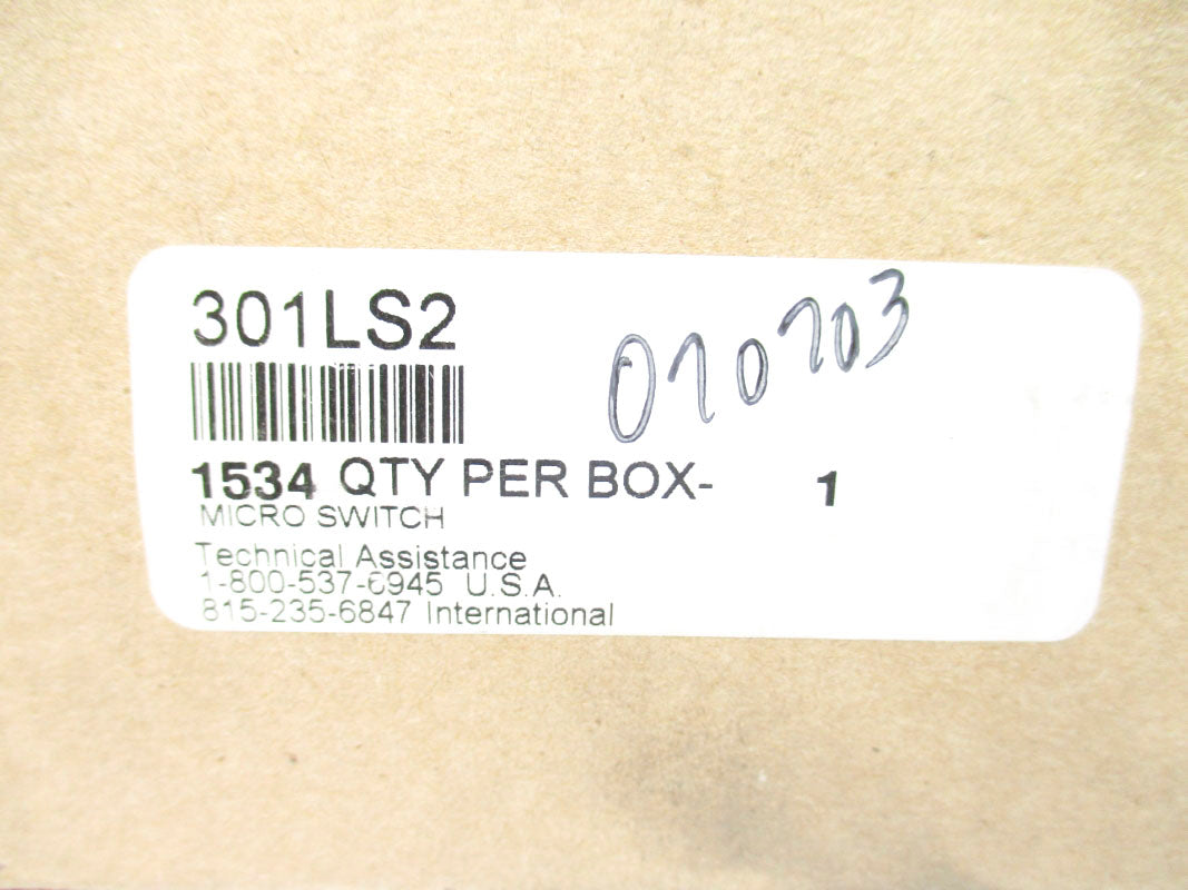 MICRO SWITCH 301LS2 600VAC NSMP