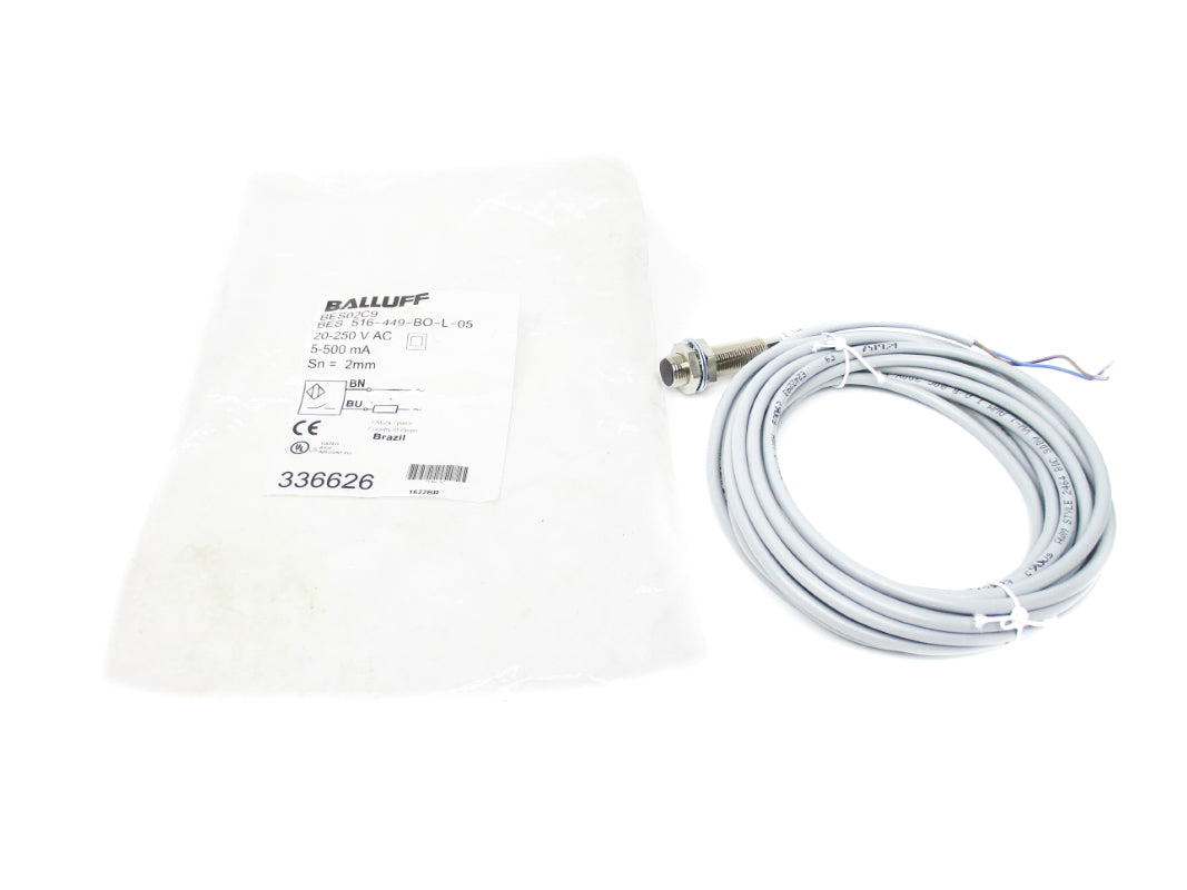 BALLUFF BES02C9 BES516-449-BO-L-05 20-250VAC NSMP