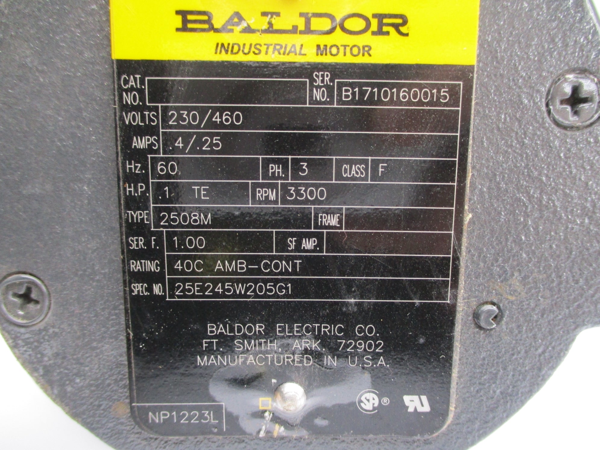 BALDOR 2508M NSNP