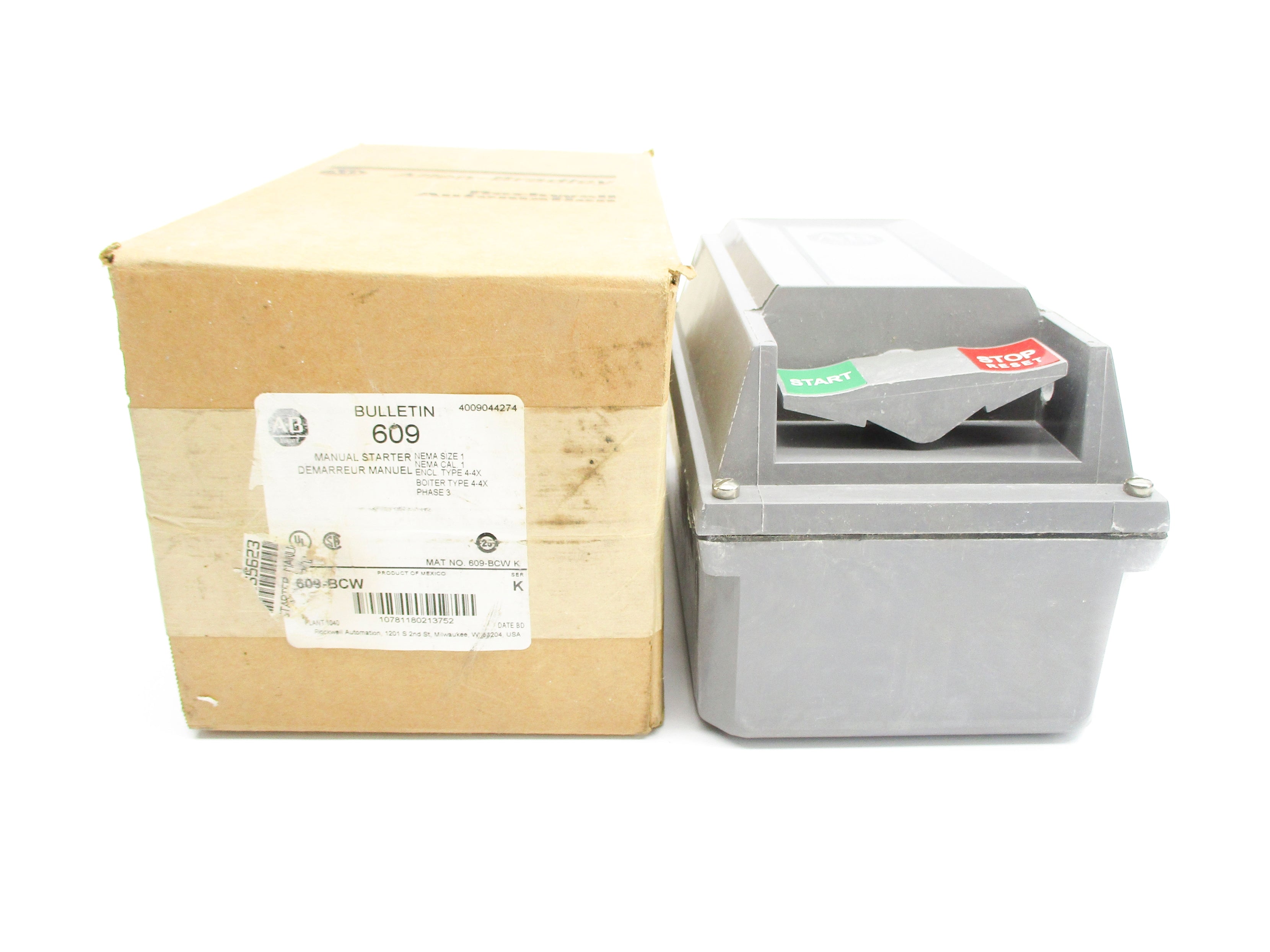 INDUSTRIAL SPARE PART 609-BCW SER. K (BR/WH) NSMP