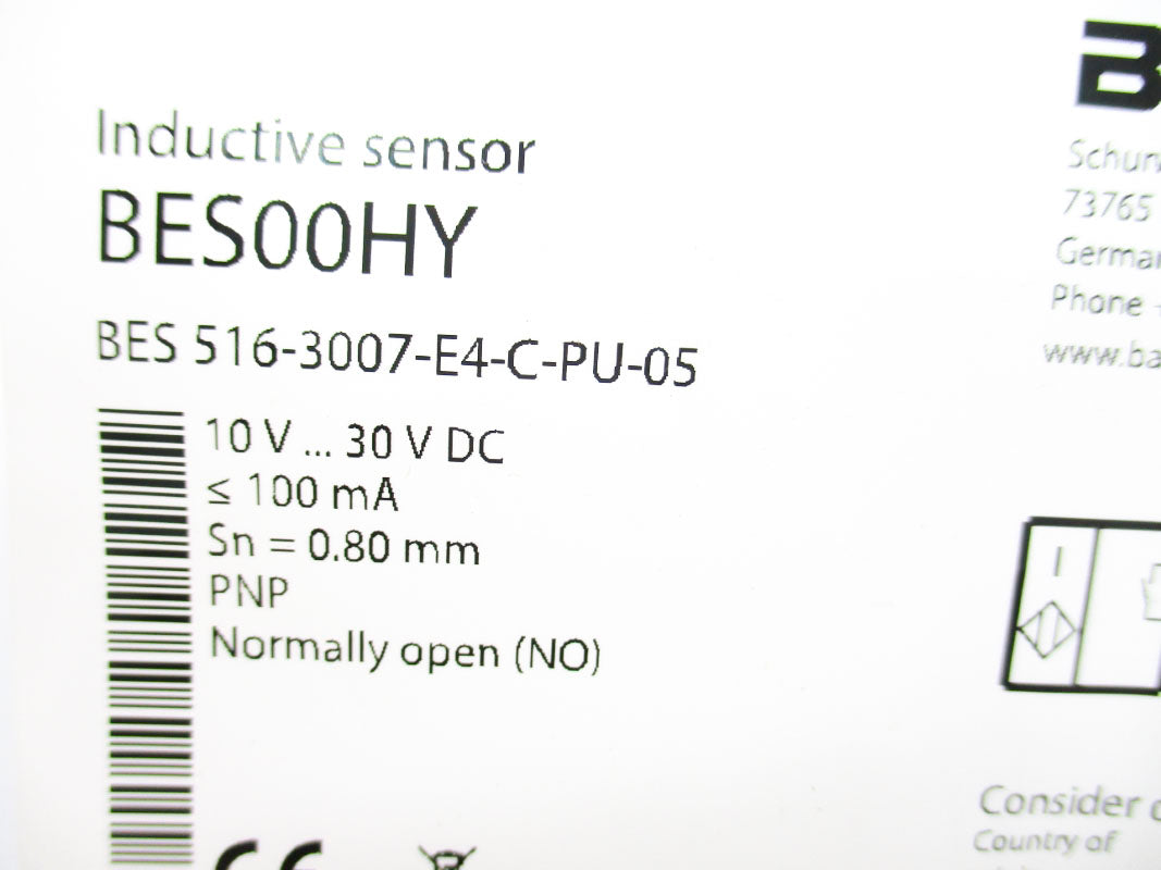 BALLUFF BES00HY BES516-3007-E4-C-PU-05 10-30VDC NSMP