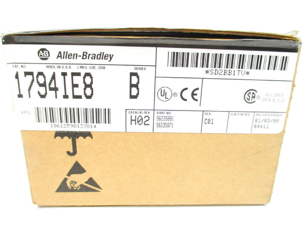 ALLEN BRADLEY 1794-IE8 SER. B 24VDC NSMP