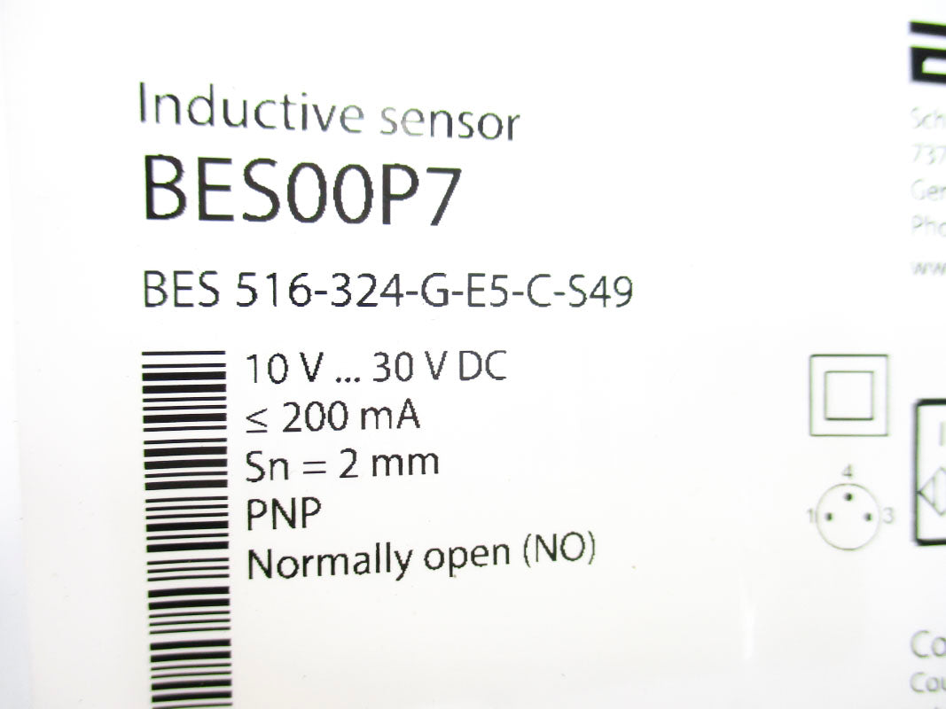 BALLUFF BES516-324-G-E5-C-S49 BES00P7 10-30VDC NSMP