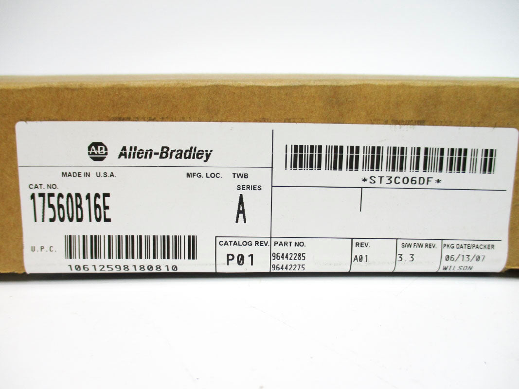 ALLEN BRADLEY 1756-OB16E SER. A F/W 3.3 DATE: 2007 NSFS