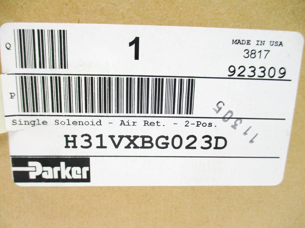 PARKER H31VXBG023D 120VAC 145PSI NSMP
