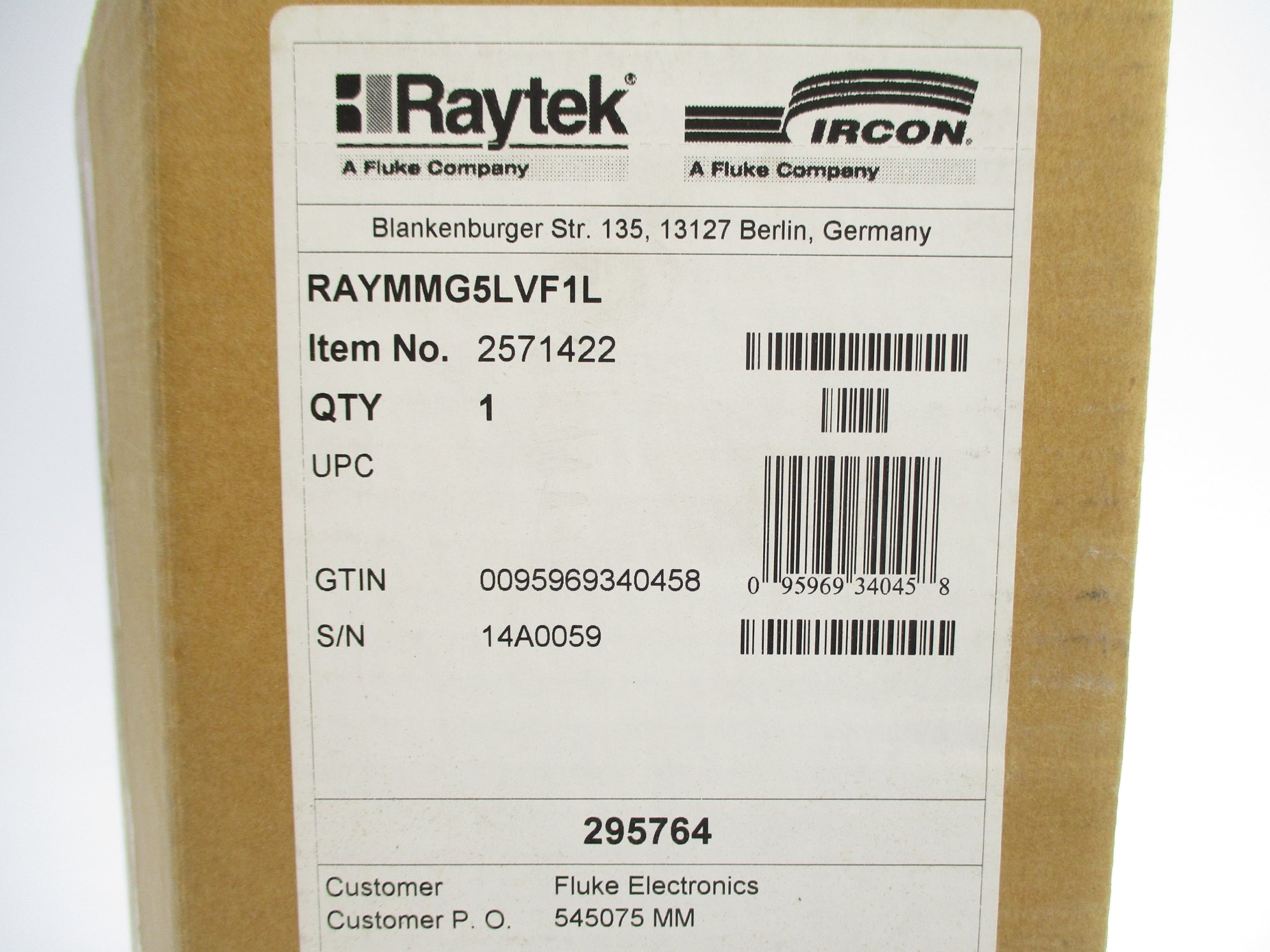 RAYTEK RAYMMG5LVF1L NSMP