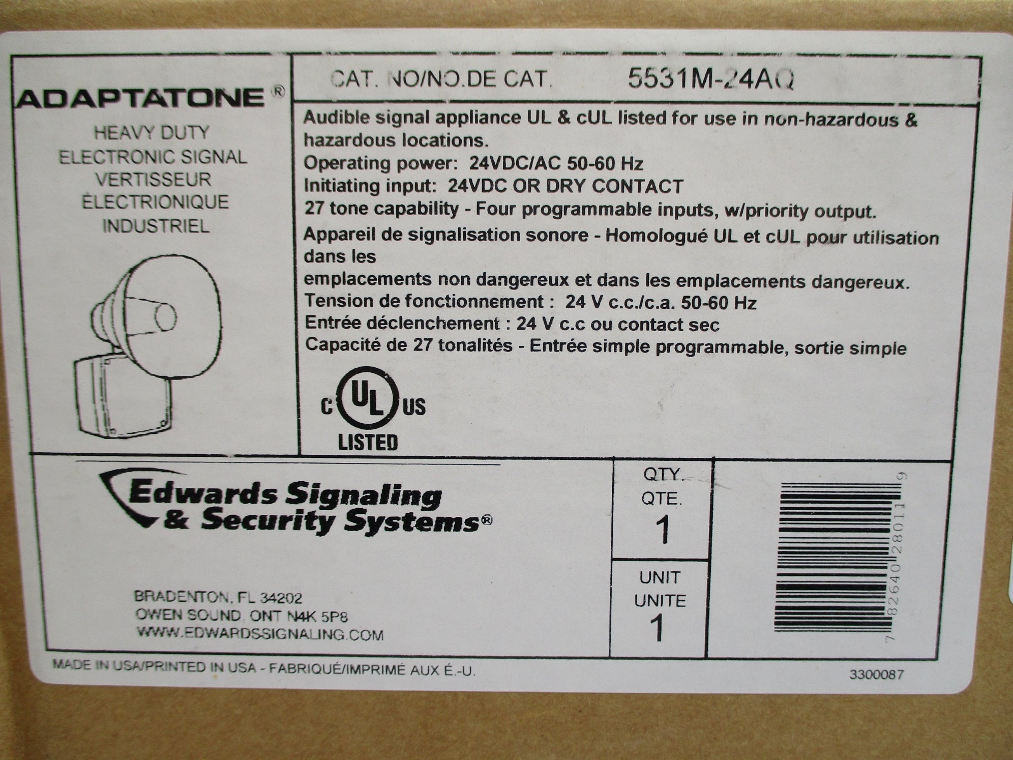 EDWARDS SIGNALING 5531M-24AQ NSFS