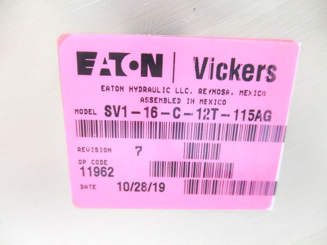 VICKERS SV116C12T115AG 115VAC NSNP