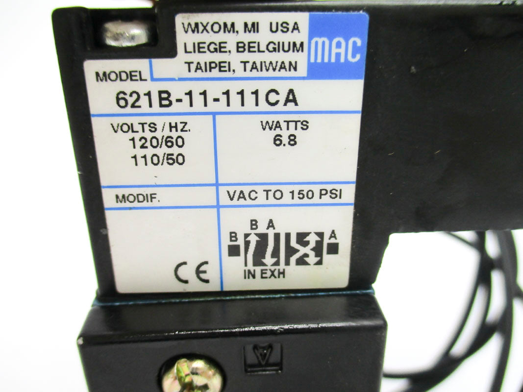 MAC 621B-11-111CA 150PSI 110/120V UNMP