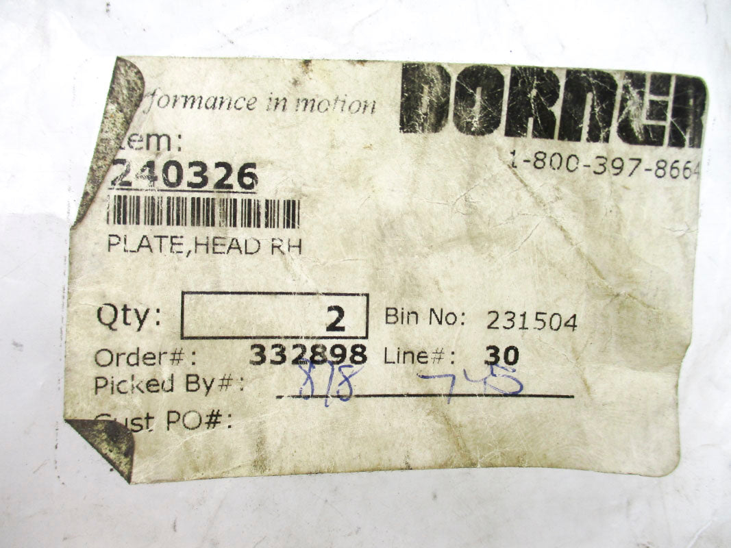 DORNER 240326 (PKG OF 2) NSMP