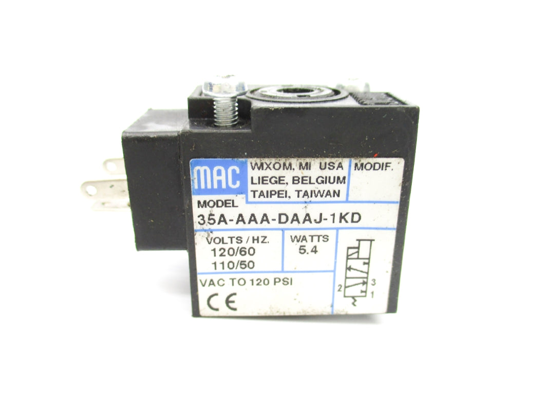 MAC 35A-AAA-DAAJ-1KD 110/120V 120PSI UNMP