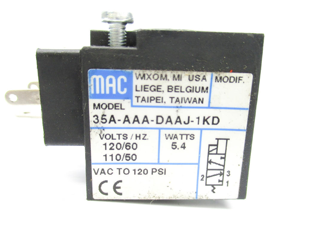 MAC 35A-AAA-DAAJ-1KD 110/120V 120PSI UNMP