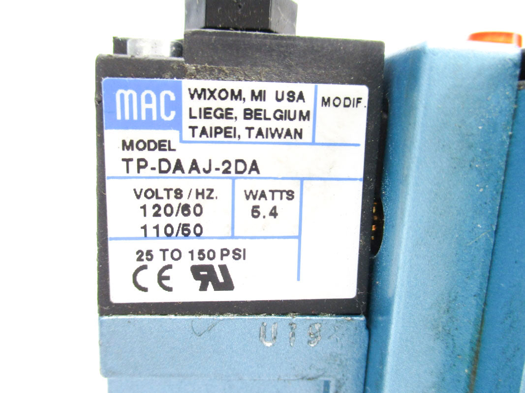 MAC 82A-AC-000-TP-DAAP-2DA 150PSI 110/120V UNMP