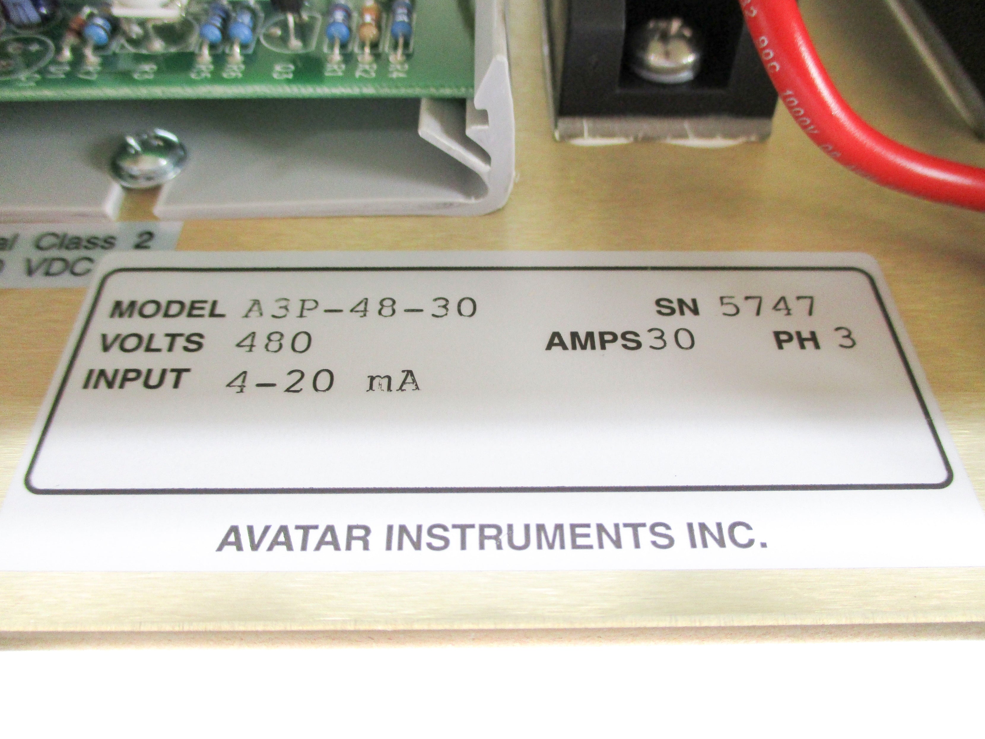 AVATAR INSTRUMENTS A3P-48-30 NSNP