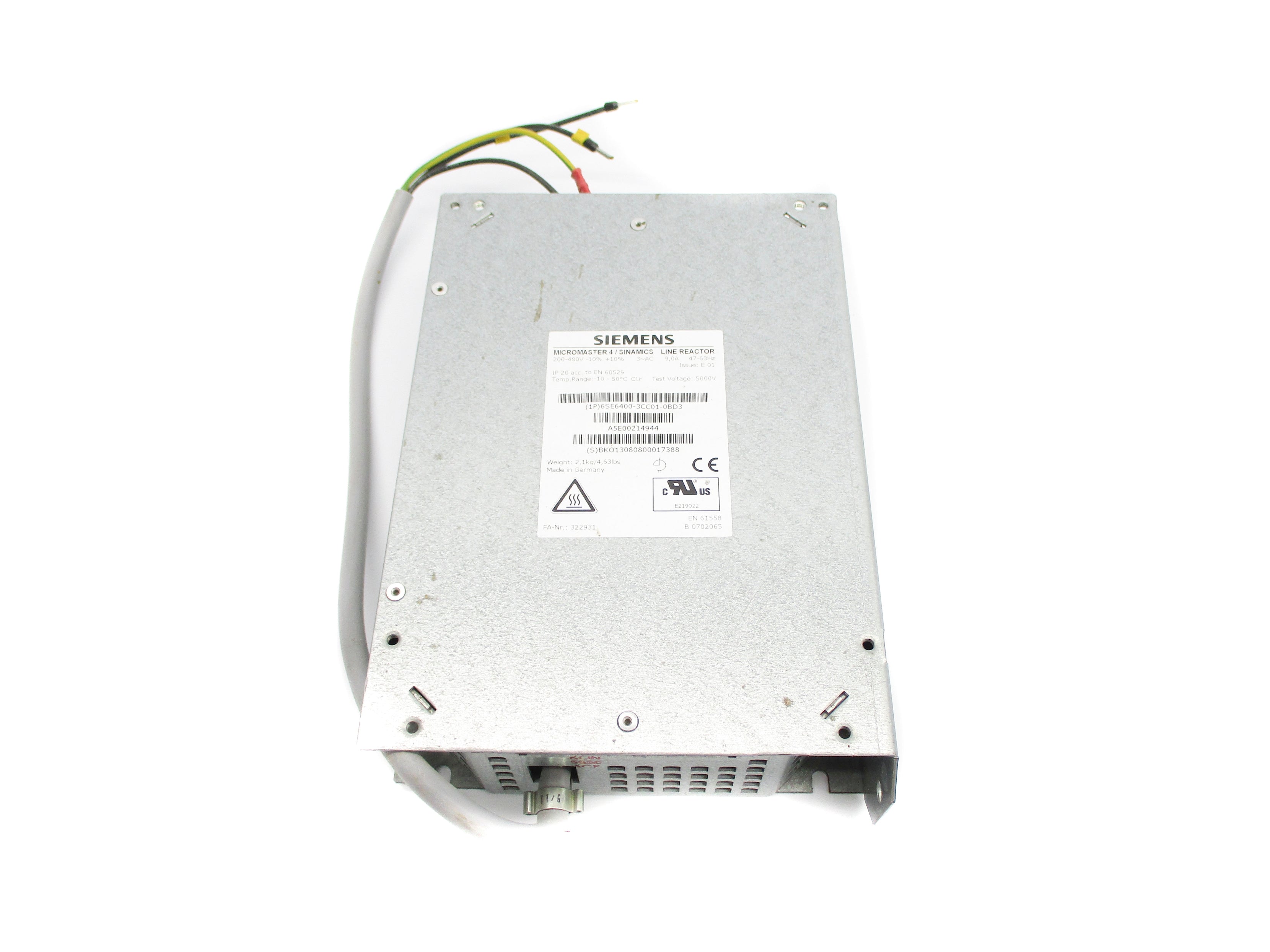 SIEMENS 6SE6400-3CC01-0BD3 NSNP
