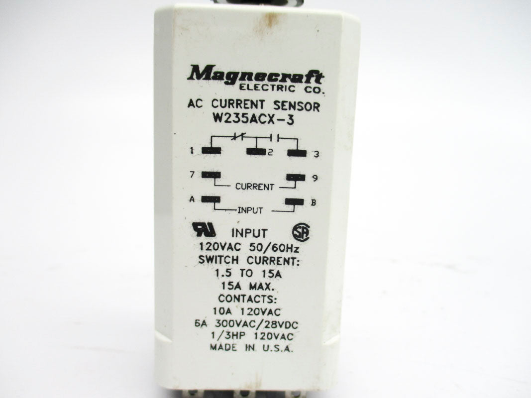 MAGNECRAFT W235ACX-3 1.5-15A 120VAC UNMP