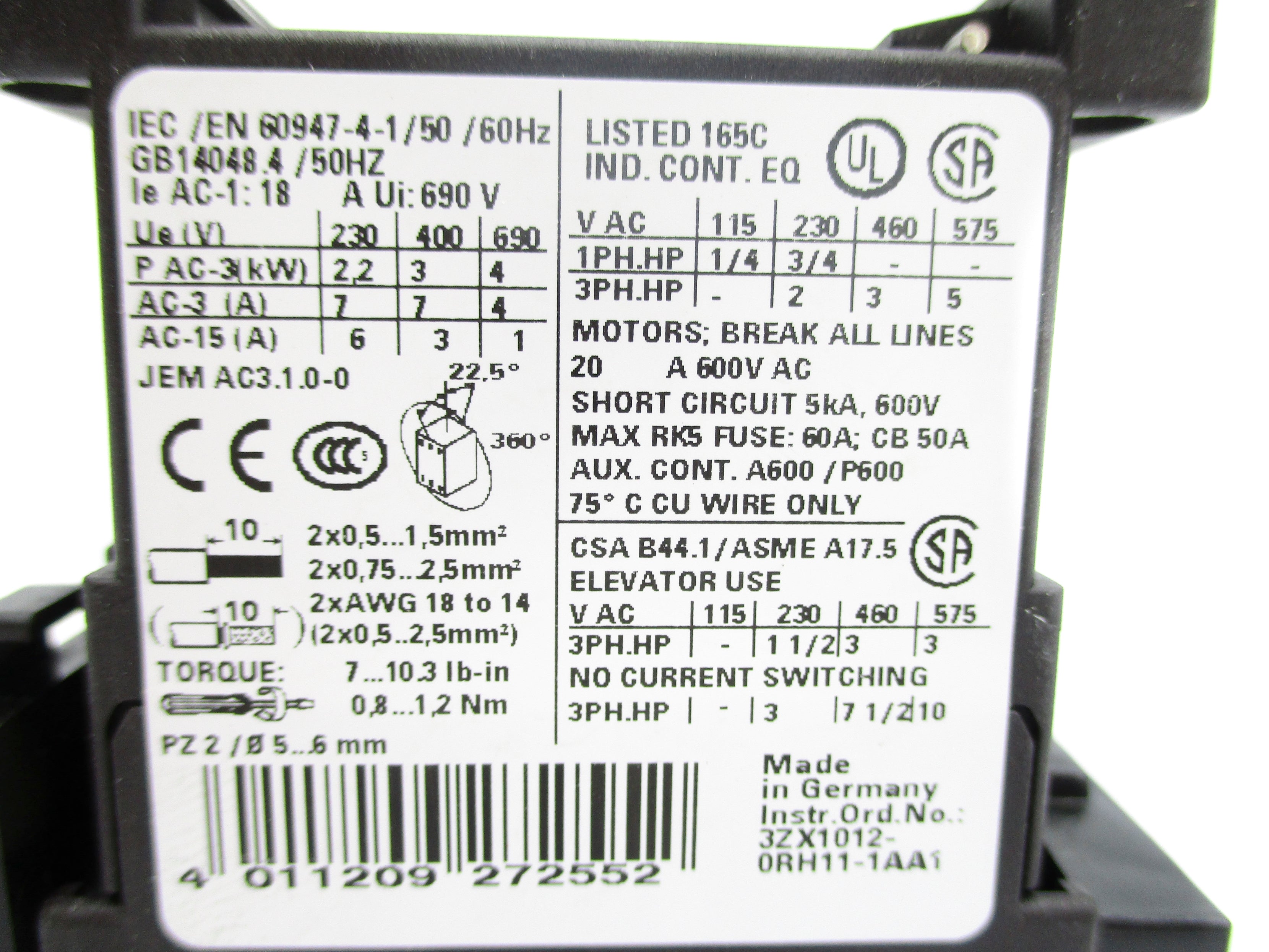 SIEMENS 3RA1315-8XB30-1BB4 24VDC NSNP