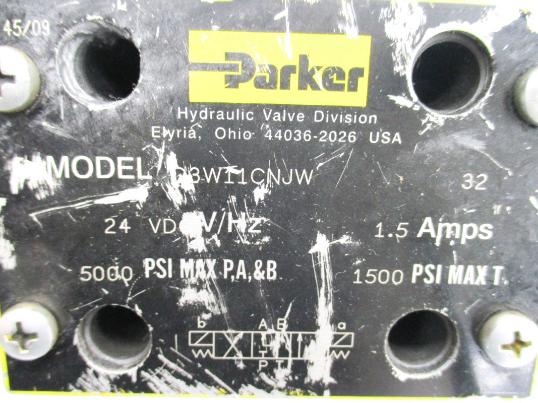 PARKER D3W11CNJW32 24VDC 1.5A 5000PSI UNMP