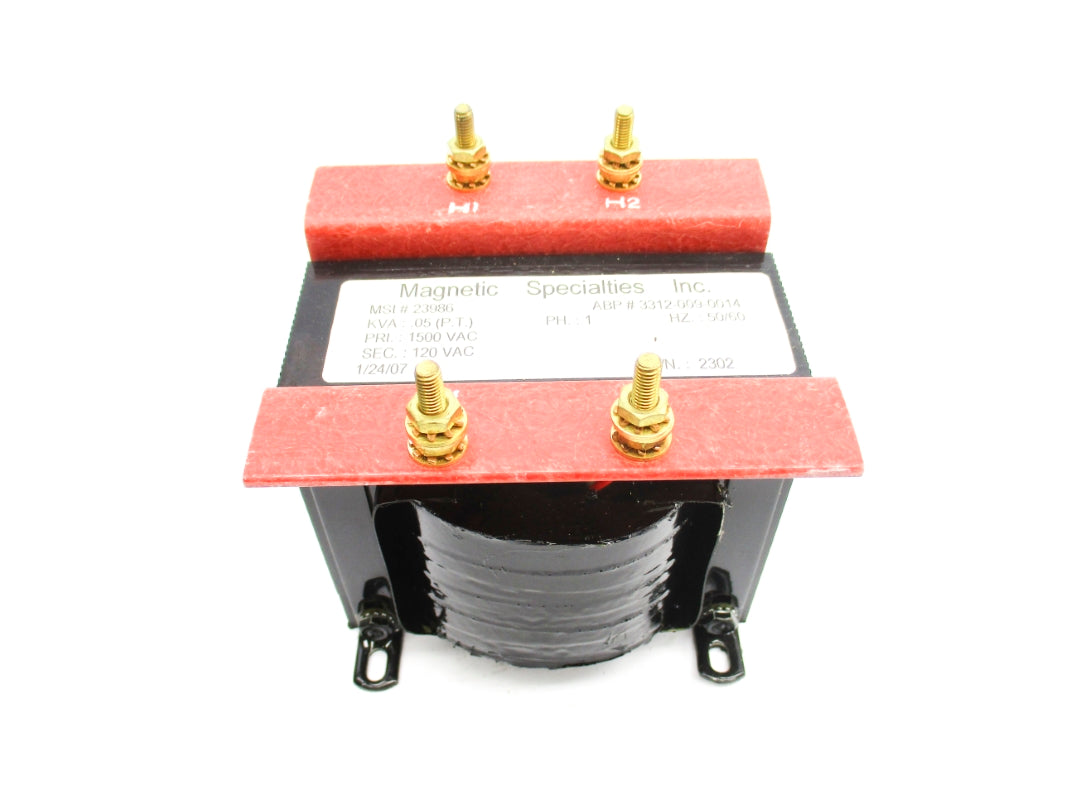 MAGNETIC SPECIALTIES 23986 3312-009-0014 .05KVA 1500VAC NSNP