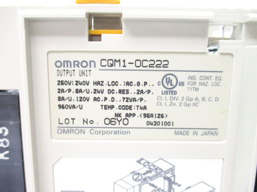 OMRON CQM1-OC222 250VAC 8A NSNP