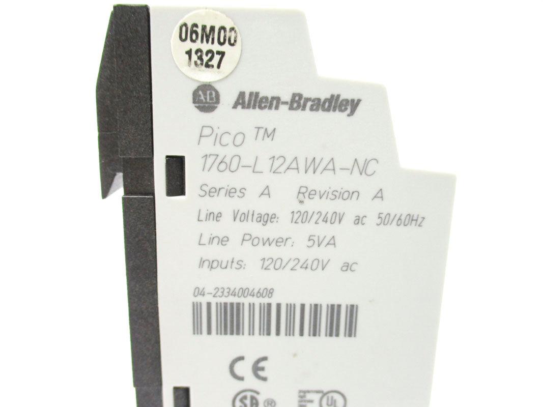 ALLEN BRADLEY 1760-L12AWA-NC SER. A 120/240VAC NSNP