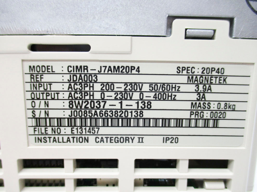 YASKAWA CIMR-J7AM20P4 200-230V 3.9A NSNP