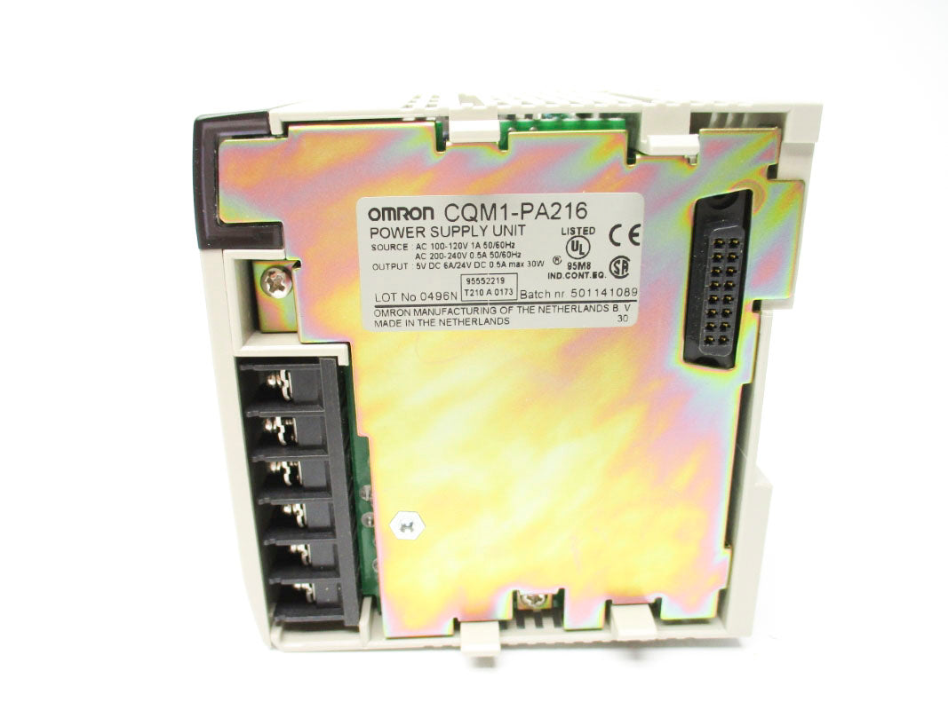 OMRON CQM1-PA216 100-120/200-240VAC 1.0/0.5A NSMP