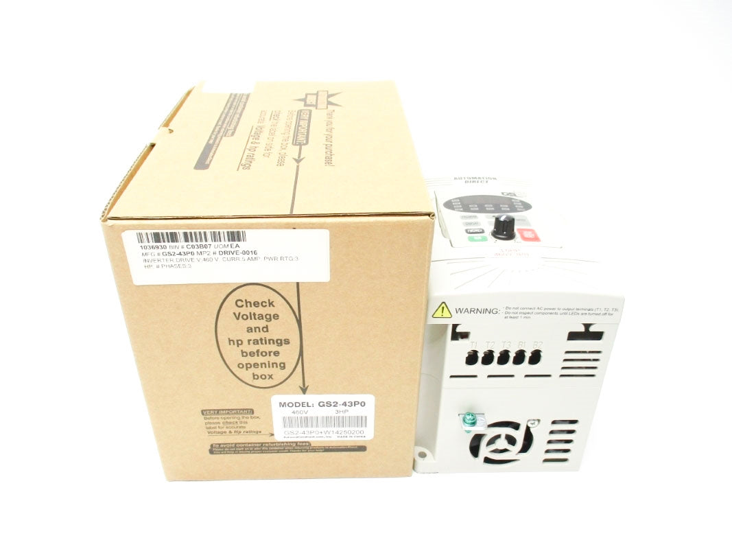AUTOMATION DIRECT GS2-43P0 460V 5A 3.8KVA NSMP