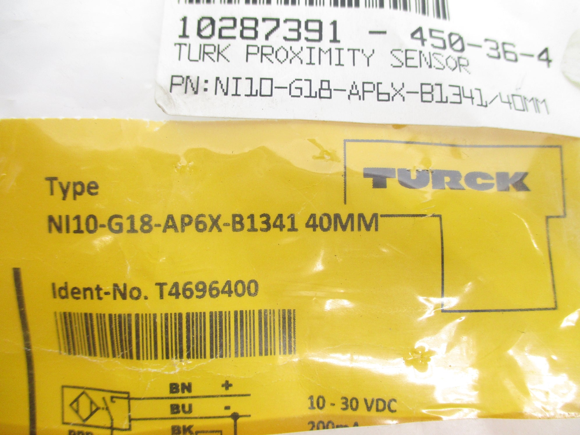 TURCK NI10-G18-AP6X-B134140MM T4696400 NSMP