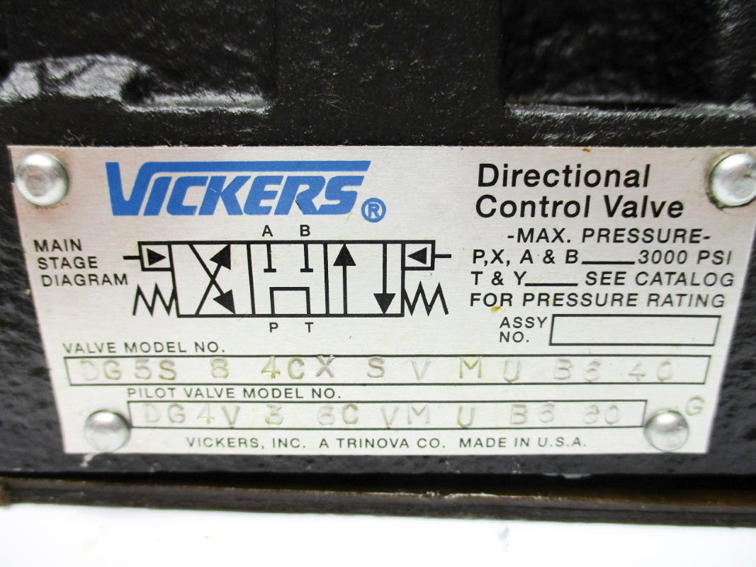 VICKERS DG5S84CXSVMUB640 3000PSI NSNP
