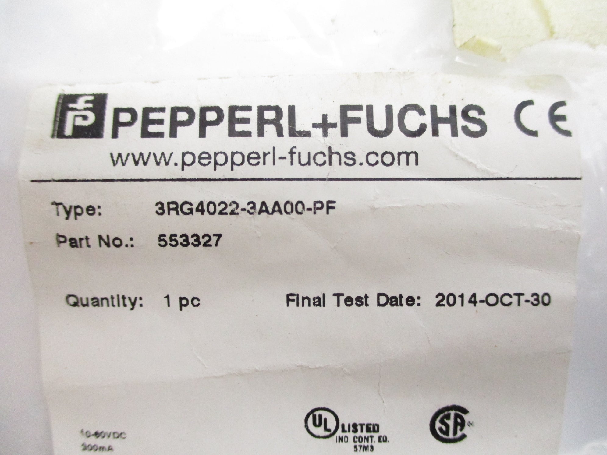 PEPPERL+FUCHS 3RG4022-3AA00-PF NSMP