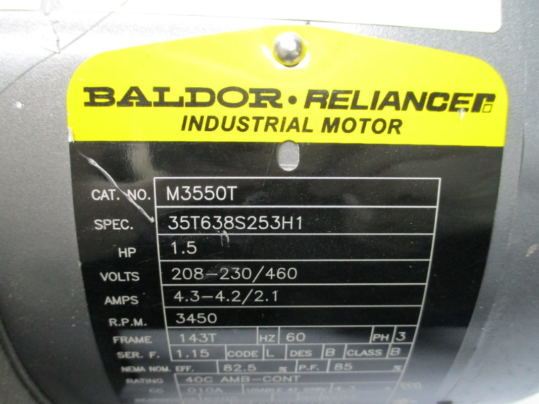 BALDOR M3550T 460V 4.3A NSNP