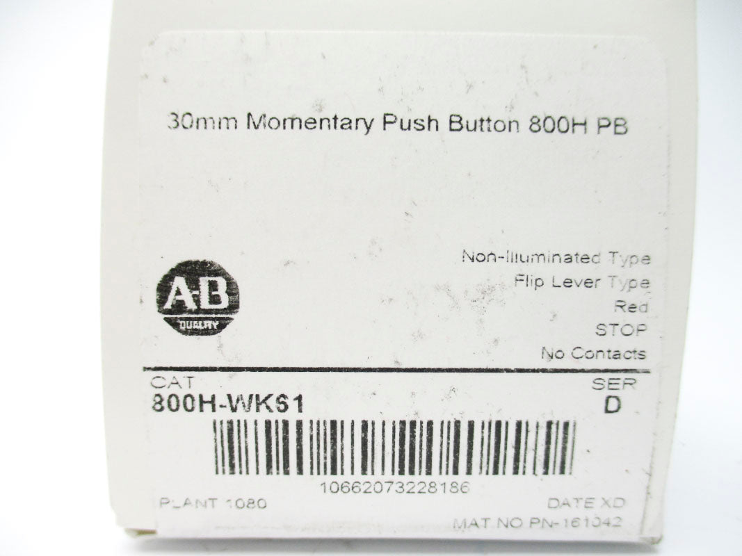 ALLEN BRADLEY 800H-WK61 SER. D (WH) NSMP