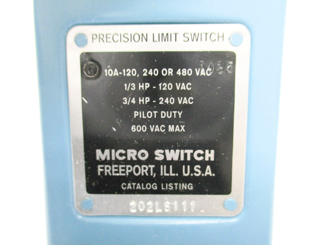 MICRO SWITCH 202LS111 600VAC 10A NSNP