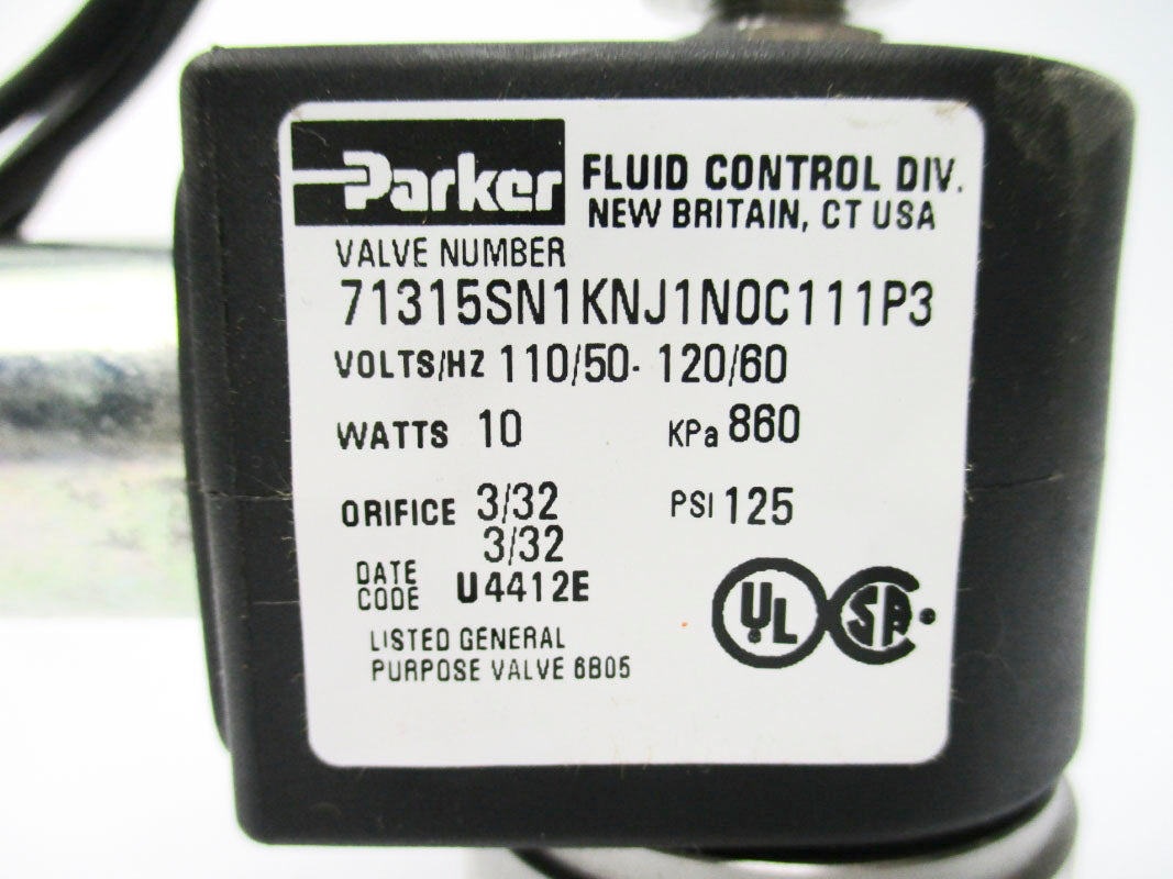 PARKER 71315SN1KNJ1N0C111P3 110/120V 125PSI NSNP