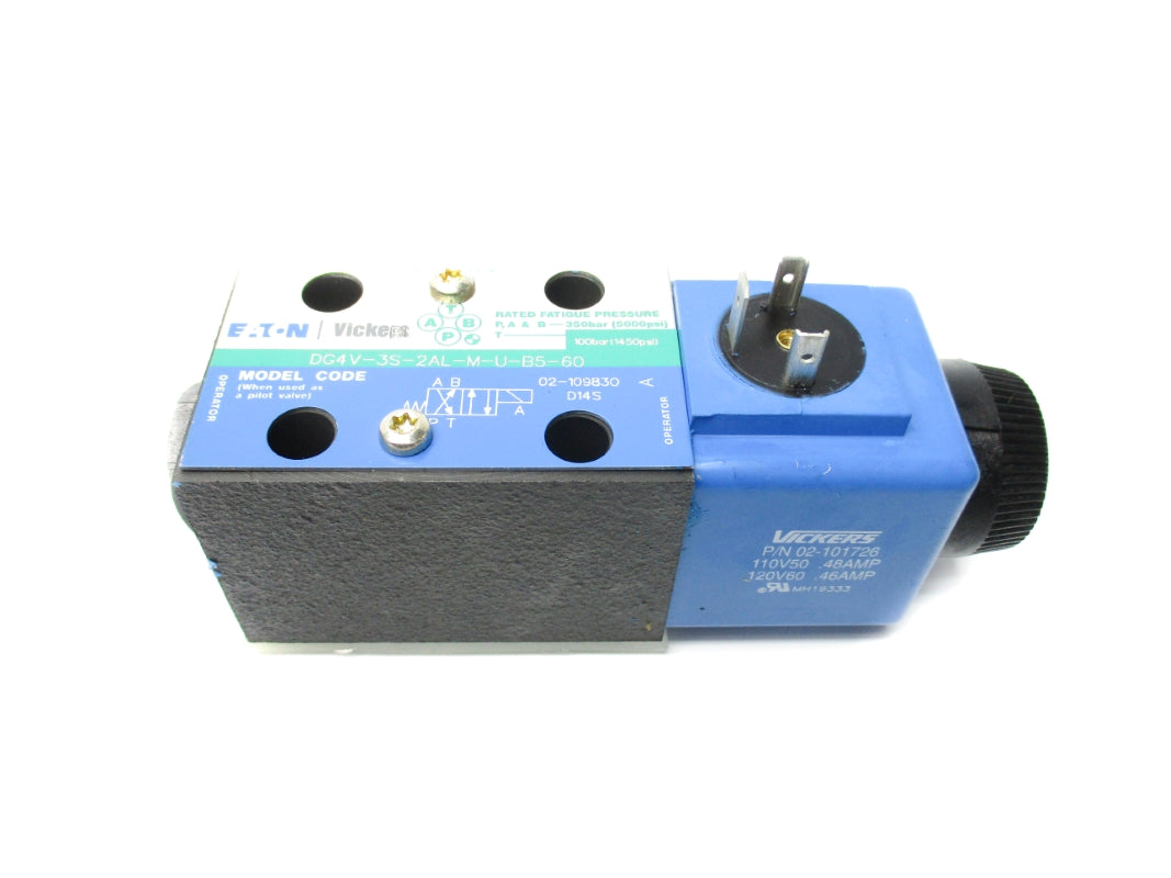 VICKERS DG4V3S2ALMUB560 02-101726 1450PSI 110/120V .46/.48A NSNP