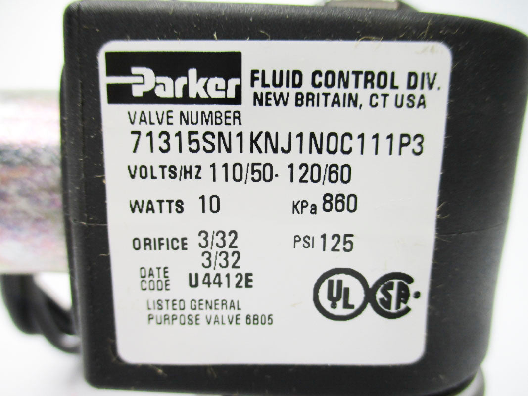 PARKER 71315SN1KNJ1N0C111P3 110/120V 125PSI NSMP