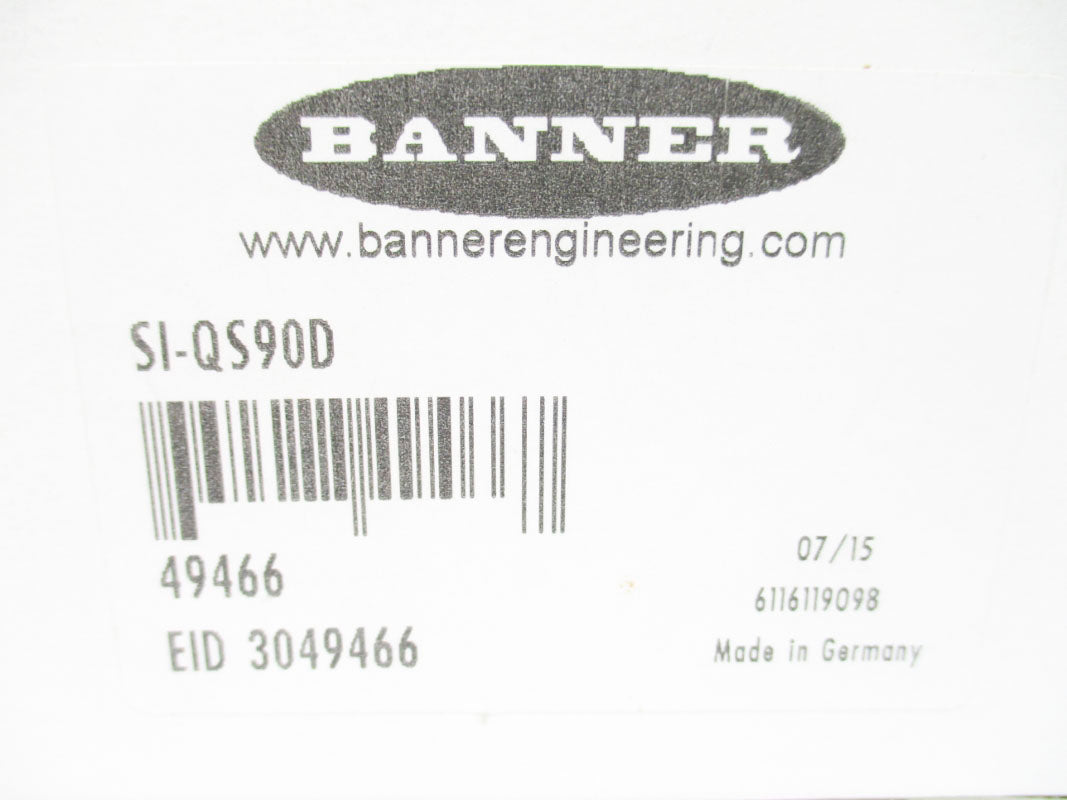 BANNER ENGINEERING SI-QS90D 49466 500VAC 10A NSMP