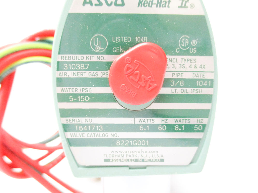 ASCO 8221G001 5-150PSI 110/120V NSMP