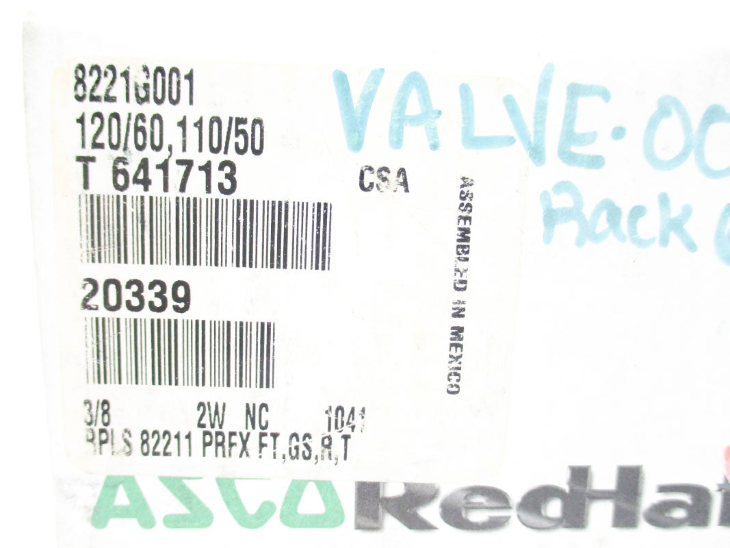 ASCO 8221G001 5-150PSI 110/120V NSMP