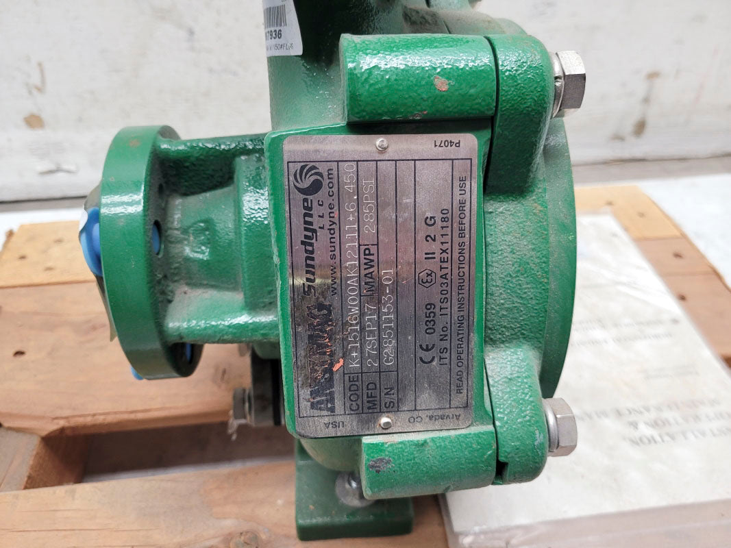 SUNDYNE K+1516W00AK12111-6.450 285PSI NSNP