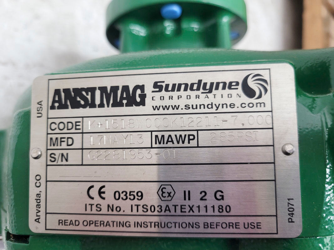 ANSIMAG K+1518W00CK12211-7.000 285PSI NSNP