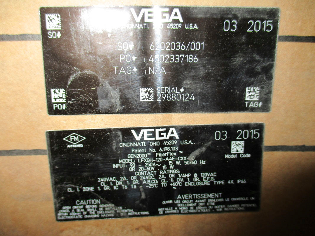 OHMART VEGA GEN2000 LFXGH-120-A4E-CXX-00 240VAC 2A NSMP