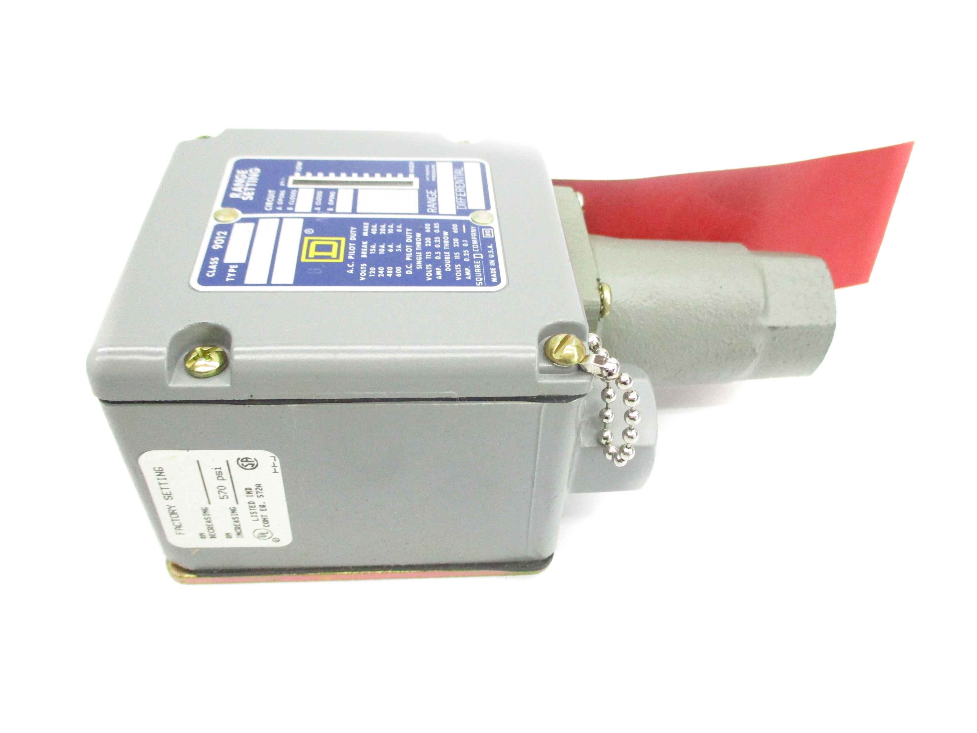 SQUARE D 9012ADW5 SER. B 570PSI NSMP